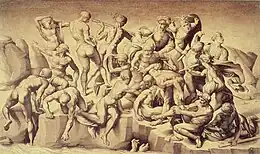 Copy of the lost Battle of Cascina by Bastiano da Sangallo