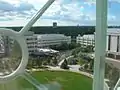 Classroom Building, Archer Library, and Research & Innovation Centre (under construction), viewed from South Residence