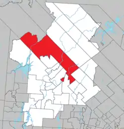 Location within Antoine-Labelle RCM.