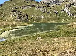 Lac Vert, seen from below