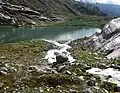 Paqarisha Lake, in the foothills of Mount Perlilla