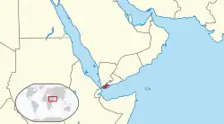 Map of the Sultanate of Lahej in its region