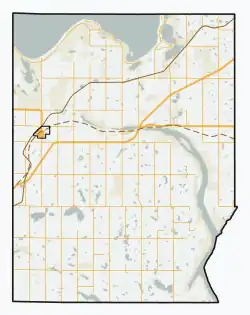 Rural Municipality of Lake Johnston No. 102 is located in Lake Johnston No. 102