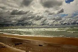 Lake Michigan from the community of Harbert