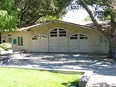 Original garage, now the Visitor Center