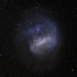 Large Magellanic Cloud rendered from Gaia EDR3