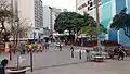 View of Largo with Líbero Badaró Street.