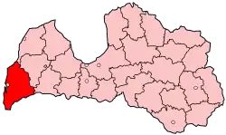 Location of Liepāja