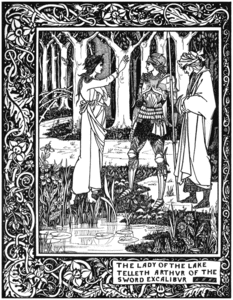 Illustration from Thomas Malory's Le Morte d'Arthur, 1894