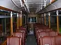 Motor tram number 1601 (Type 30), interior.