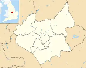 Maps of castles in England by county: L–W is located in Leicestershire