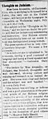 1893 article on Aronsohn Weekly Town Talk (Alexandria, Louisiana), 1 Jul 1893, Sat. Page 2.