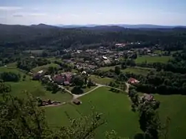 The village from upon Mont Pelan