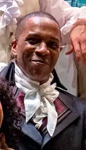 Leslie Odom Jr. as Burr in Hamilton