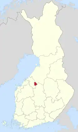 Location of Lestijärvi in Finland