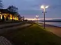 Marshal Józef Piłsudski Boulevards at night