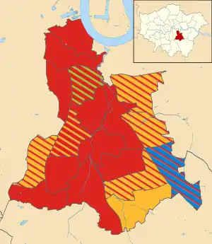 2010 results map