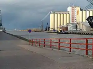 Lidköping harbour on Lidan river