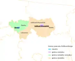 Division into gminas