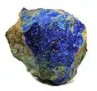 Linarite with caledonite, from Baker, El Dorado County, California USA (Size 5.4 x 5.2 x 3.2 cm)