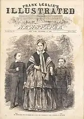 Mary Todd Lincoln with sons William and Tad (December 15, 1860)