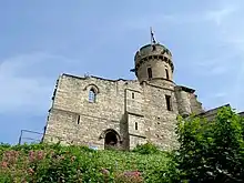 Modern colour photo of Lincoln Castle