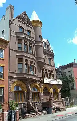 Mechanics Temple, originally the Lincoln Club, at 67 Putnam Avenue(Rudolph L. Daus, 1889)