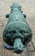 Lion head of a 24-pounder. Caliber 151 mm.