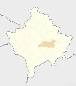 Lipjan is located in Kosovo