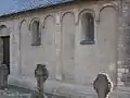 Lesenes and Lombard band (arches) on a chapel