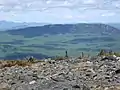 Little Bigelow Mountain as seen from the summit of Burnt Mountain.