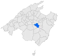 Location of Sant Joan in Mallorca