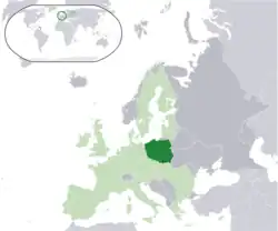 Location of Poland