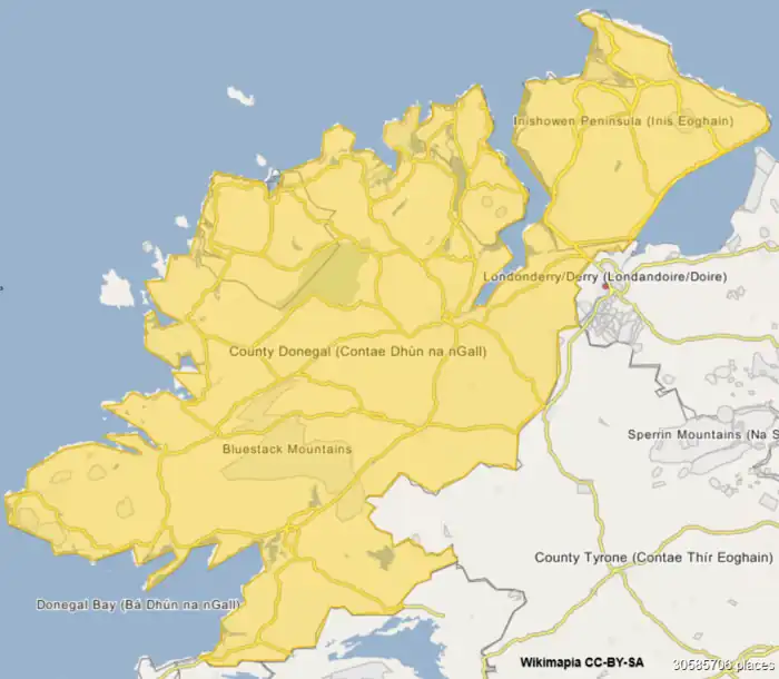 Castlefinn is located in County Donegal