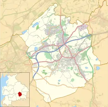 Immanuel Church, Oswaldtwistle is located in the Borough of Hyndburn