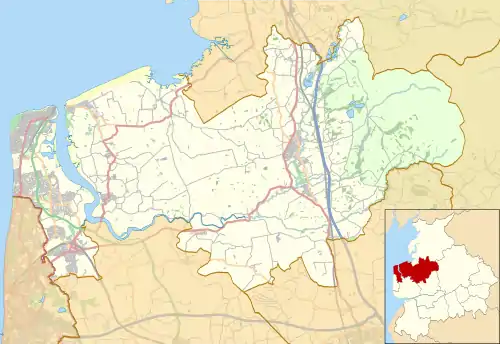 St Thomas', Garstang is located in the Borough of Wyre