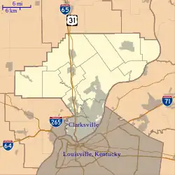 Bennettsville is located in Clark County, Indiana