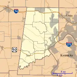 Manchester is located in Dearborn County, Indiana