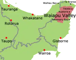 Location of Waiapu Valley