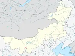 Location of Wuhai City jurisdiction in Inner Mongolia