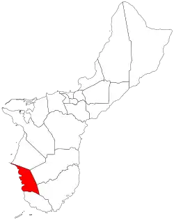 Location of Humåtak in Guam