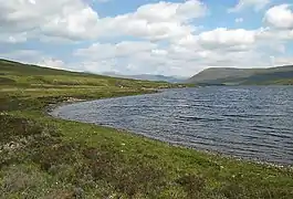 Heading north east along the shore of this loch.