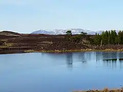 Loch nam Bonnach from the south shore, with views of the Northern Highlands