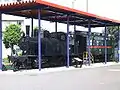 Preserved Jinchu Railway steam locomotive and coach