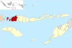 Location within East Nusa Tenggara