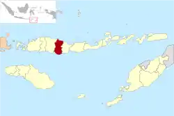 Location within East Nusa Tenggara