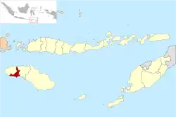 Location within East Nusa Tenggara