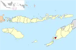 Location within East Nusa Tenggara