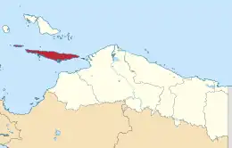 Location in Papua Province