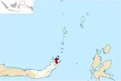 Location in North Sulawesi